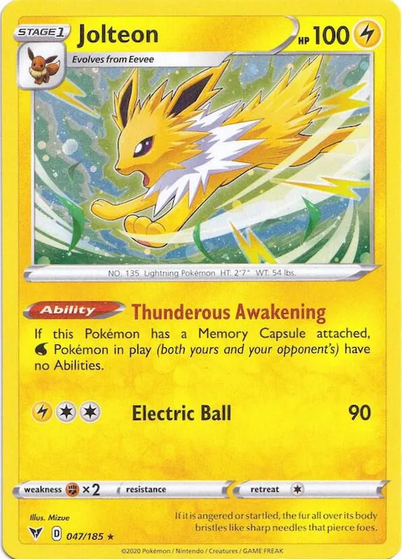 Jolteon (Cosmos Holo) #47 – Miscellaneous Cards & Products