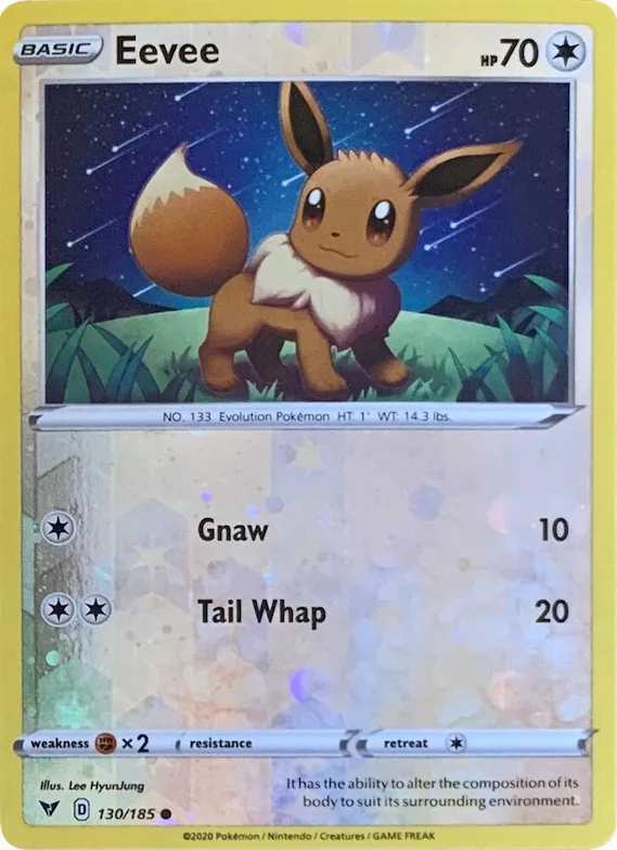 Eevee (Reverse Cosmos Holo) #130 – Miscellaneous Cards & Products