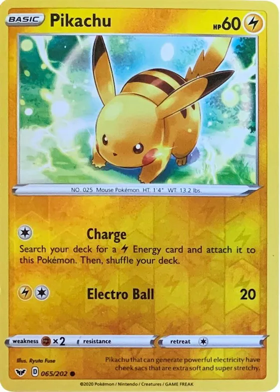 Pikachu (Reverse Cosmos Holo) #65 – Miscellaneous Cards & Products
