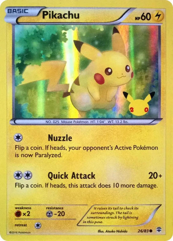 Pikachu (20th Anniversary) #26 – Miscellaneous Cards & Products