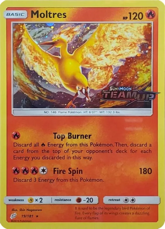 Moltres (Team Up Stamped) #19 – Miscellaneous Cards & Products