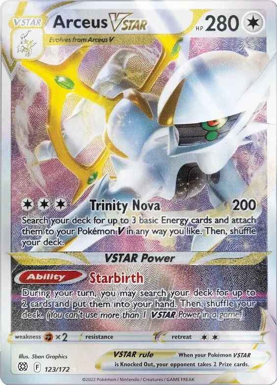 Arceus VSTAR (Metal Card) #123 – Miscellaneous Cards & Products