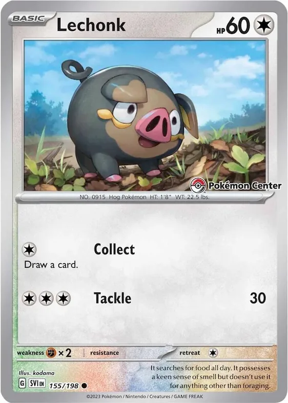 Lechonk (Pokemon Center Exclusive) #155 – Miscellaneous Cards & Products