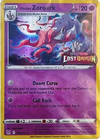 Hisuian Zoroark (Lost Origin Stamped) #76 – Miscellaneous Cards & Products