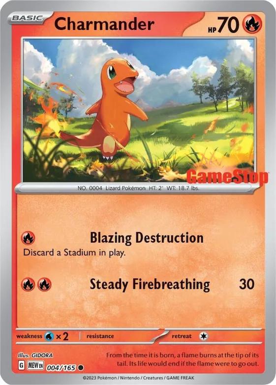 Charmander (GameStop Exclusive) #4 – Miscellaneous Cards & Products