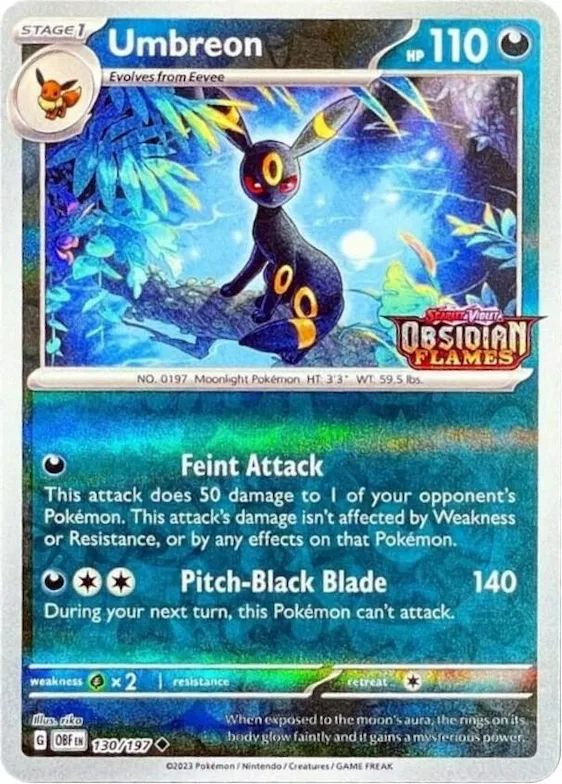 Umbreon (Obsidian Flames Stamped) #130 – Miscellaneous Cards & Products