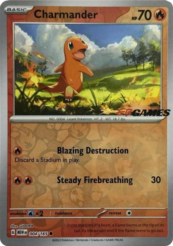 Charmander (EBGames Exclusive) #4 – Miscellaneous Cards & Products