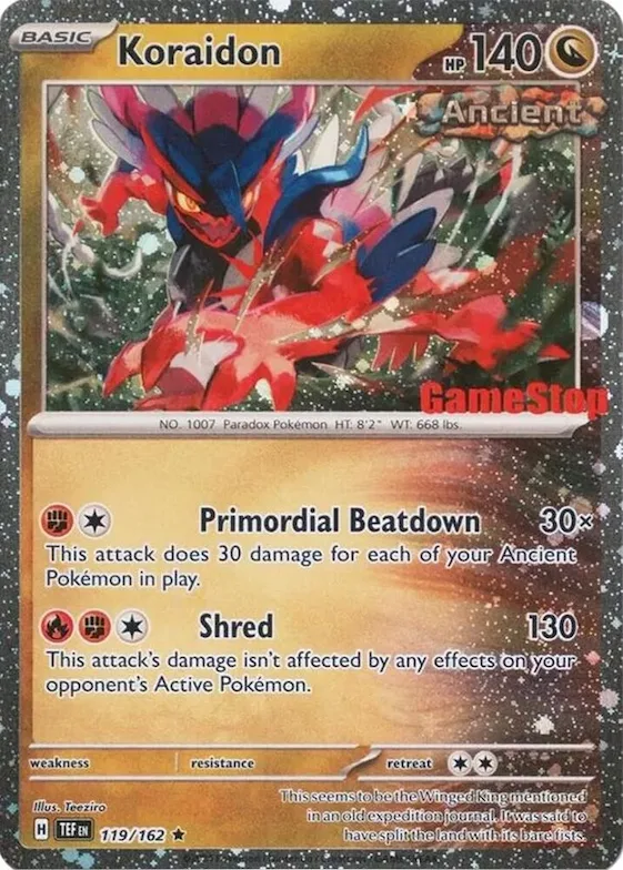 Koraidon (Gamestop Promo) #119 – Miscellaneous Cards & Products