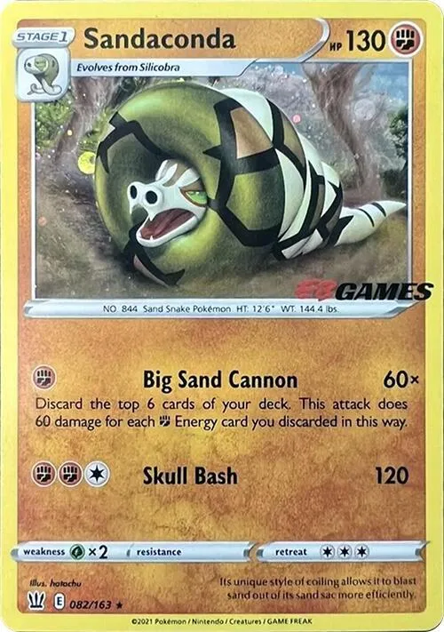 Sandaconda (EB Games Exclusive) #82 – Miscellaneous Cards & Products