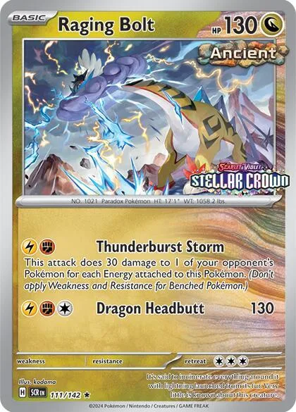Raging Bolt (Cosmo Holo) (Best Buy) #111 – Miscellaneous Cards & Products