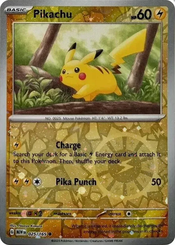 Pikachu (Reverse Cosmos Holo) (Costco Exclusive) #25 – Miscellaneous Cards & Products