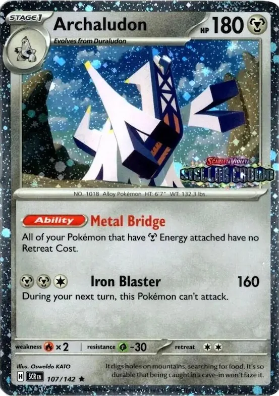 Archaludon (Cosmos Holo) (Stellar Crown Stamp) #107 – Miscellaneous Cards & Products