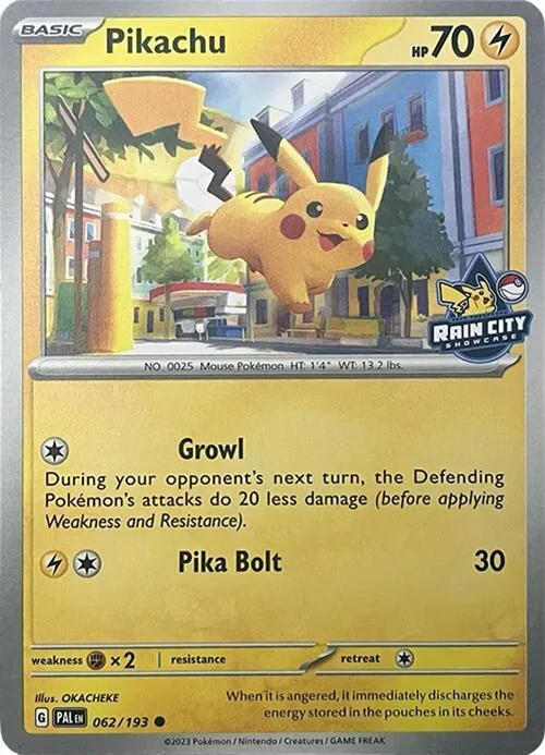 Pikachu (Rain City Showcase) #62 – Miscellaneous Cards & Products