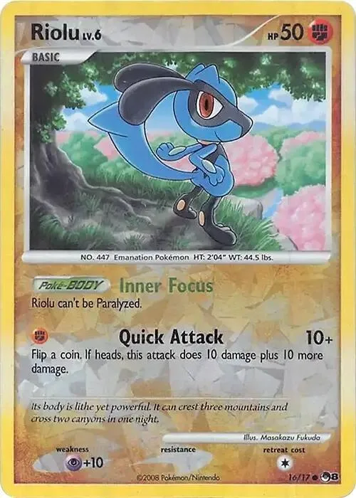 Riolu (Cracked Ice Holo) #16 – Miscellaneous Cards & Products