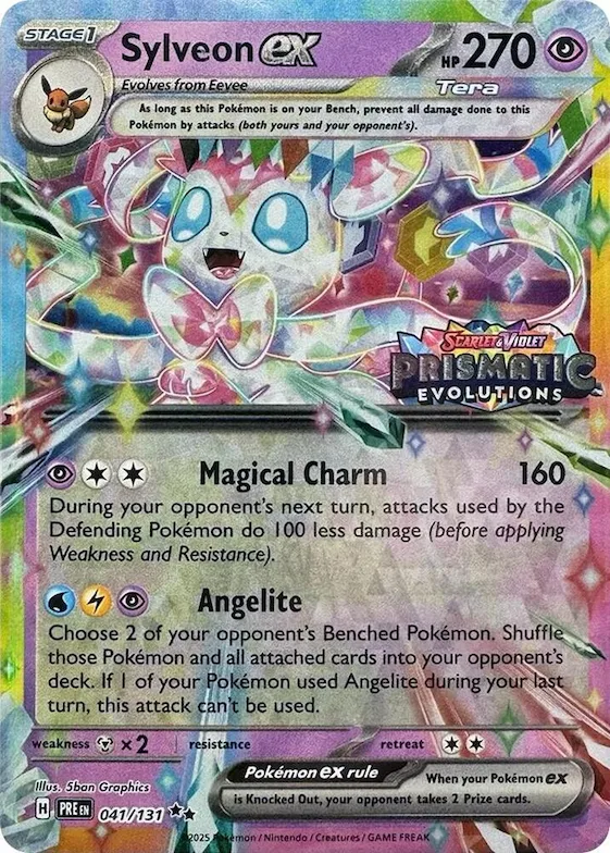 Sylveon ex (Prismatic Evolutions Stamp) #41 – Miscellaneous Cards & Products