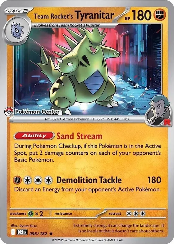 Team Rocket's Tyranitar (Pokemon Center Exclusive) #96 – Miscellaneous Cards & Products