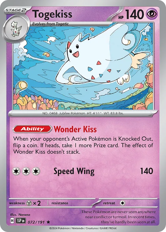 Togekiss (Cosmos Holo) #72 – Miscellaneous Cards & Products