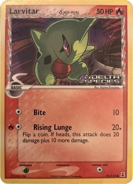 Larvitar (Delta Species Stamp) #73 – Miscellaneous Cards & Products