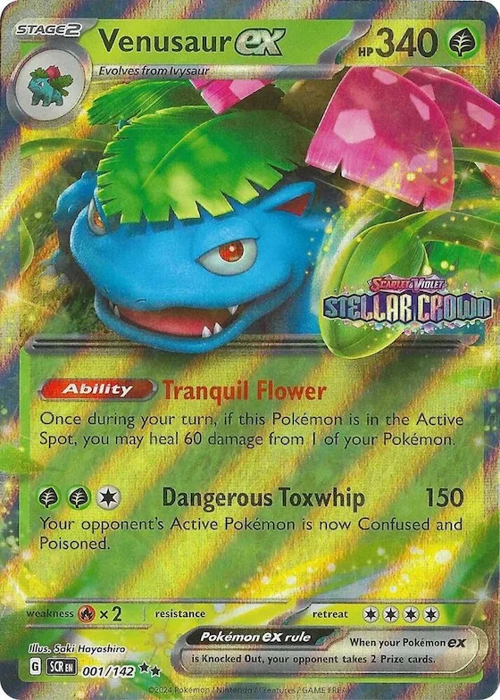 Venusaur ex (Stellar Crown Stamp) #1 – Miscellaneous Cards & Products