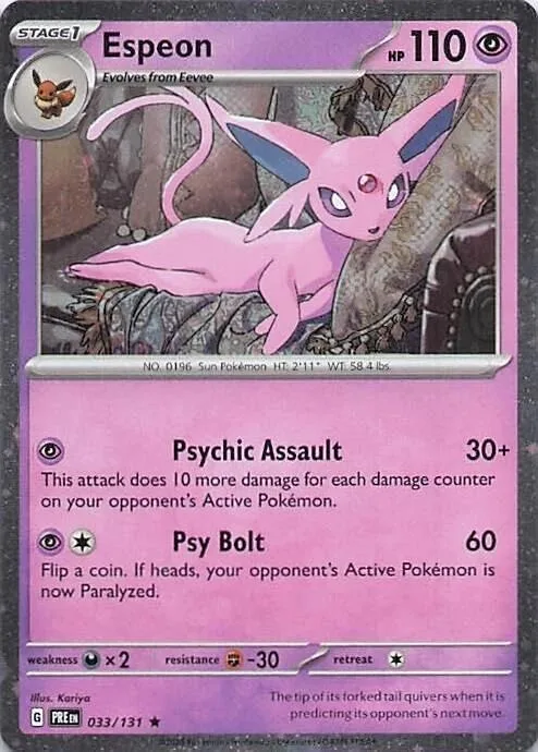 Espeon (Cosmos Holo) #33 – Miscellaneous Cards & Products