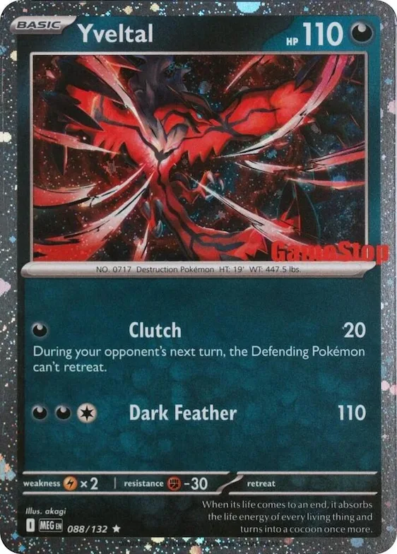 Yveltal (Game Stop) #88 – Miscellaneous Cards & Products