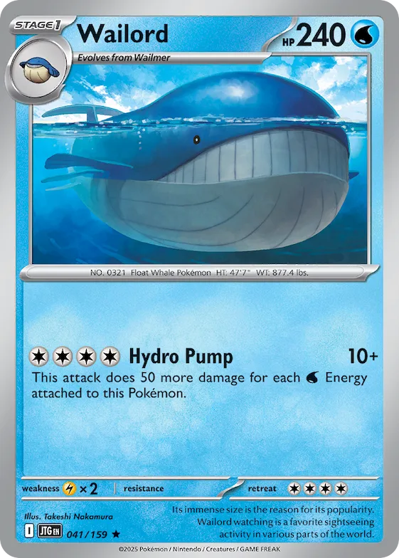 Wailord (Cosmos Foil) #41 – Miscellaneous Cards & Products