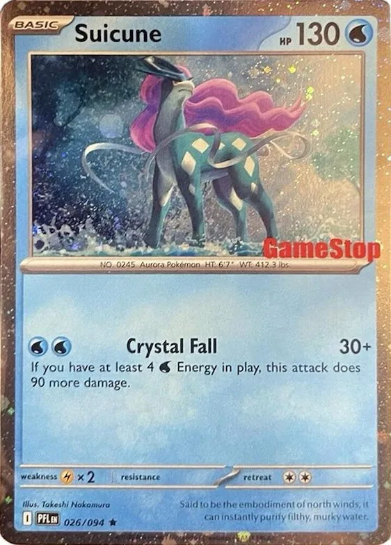 Suicune (Cosmos Holo) (Gamestop Exclusive) #26 – Miscellaneous Cards & Products