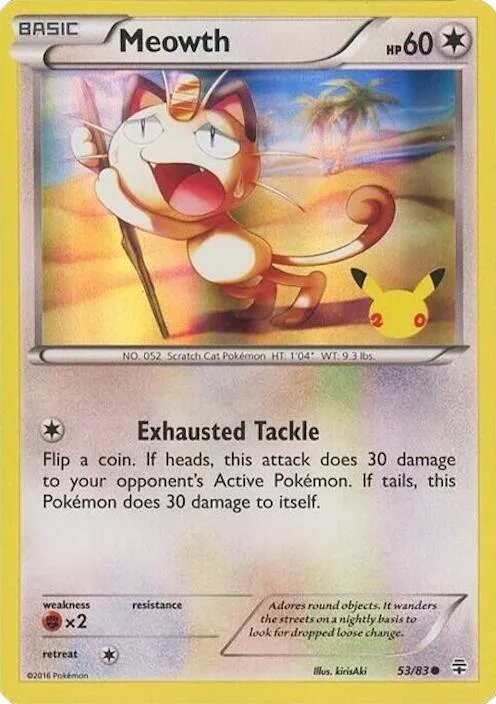 Meowth (20th Anniversary) #53 – Miscellaneous Cards & Products