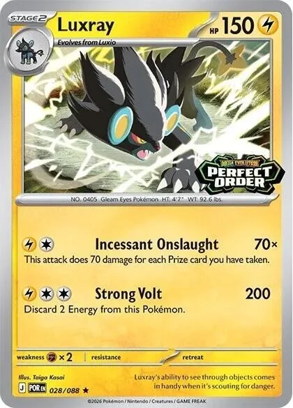 Luxray (Perfect Order Stamped) #28 – Miscellaneous Cards & Products