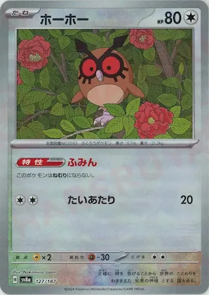 Hoothoot (Master Ball Pattern) #127 – Terastal Fest ex