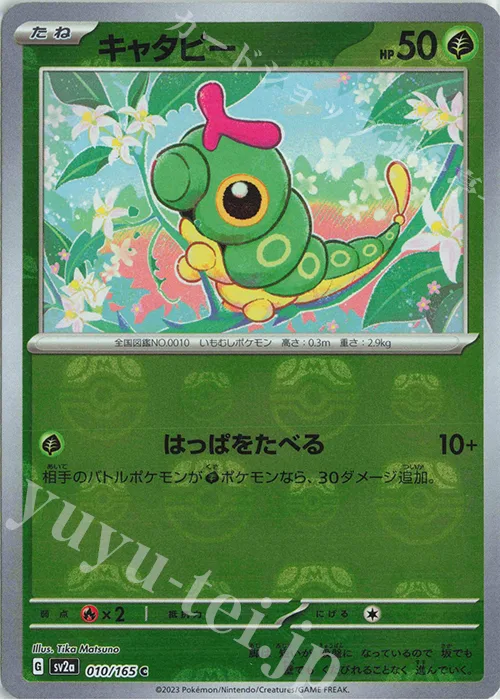 Caterpie (Master Ball Pattern) #10 – Pokemon Card 151