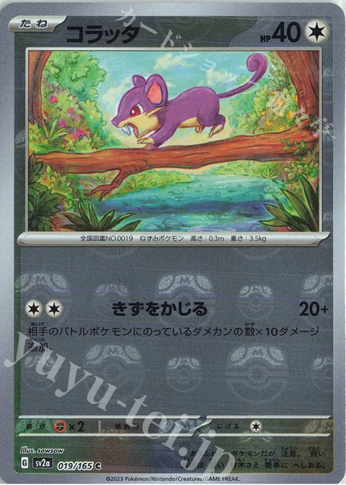 Rattata (Master Ball Pattern) #19 – Pokemon Card 151