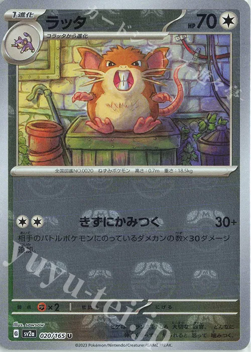 Raticate (Master Ball Pattern) #20 – Pokemon Card 151
