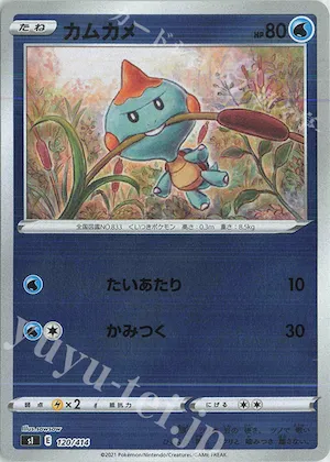 Chewtle (Mirror Holofoil) #120 – Start Deck 100