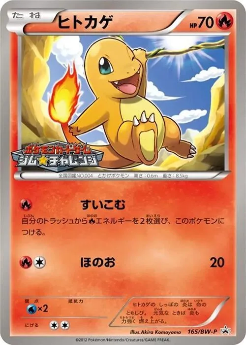 Charmander #165 – BW-P Promotional cards
