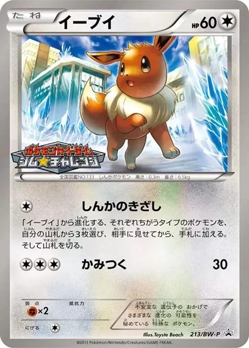 Eevee #213 – BW-P Promotional cards