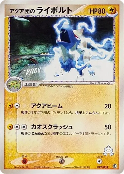 Team Aqua's Manectric #19 – Aqua Deck Kit