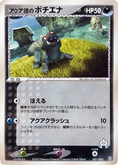 Team Aqua's Poochyena #21 – Aqua Deck Kit