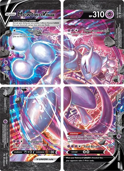 Mewtwo V-UNION [Set of 4] #p248895 – Sword & Shield Promo Cards
