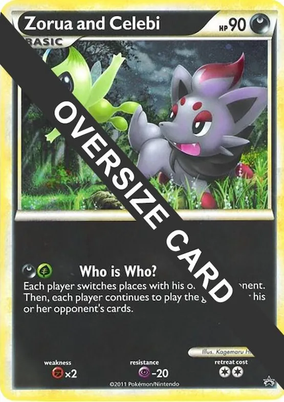 Zorua and Celebi (Black and White Tour Promo) #p211494 – XY Trainer Kit: Sylveon & Noivern