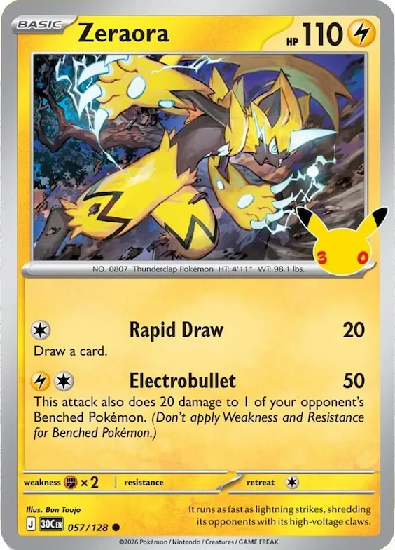Zeraora 57 – 30 Jahre