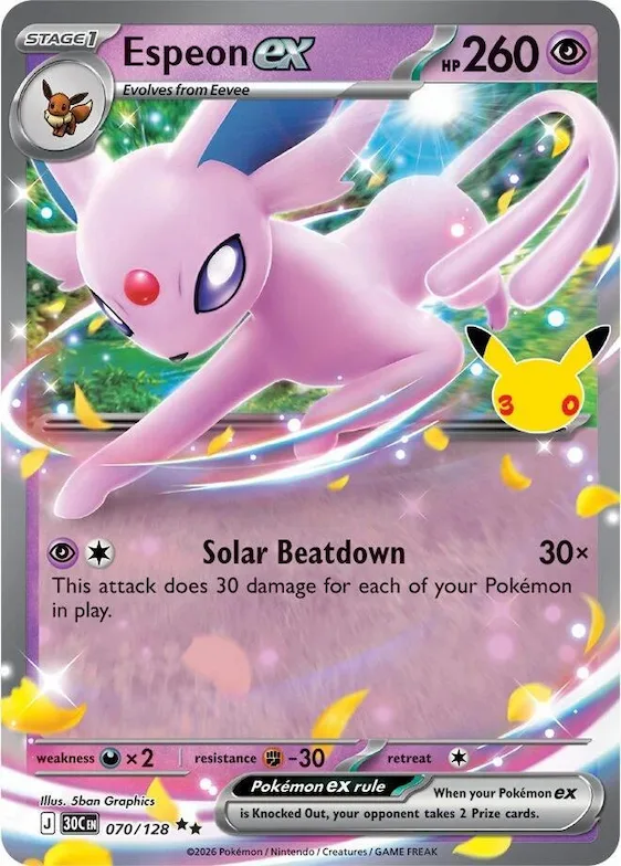 Espeon ex #70 – 30th Celebration
