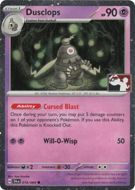 Dusclops (Cosmos Holo) #19 – Prize Pack Series Cards