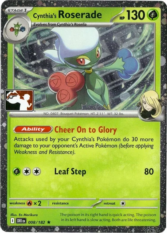 Cynthia's Roserade (Cosmos Holo) #8 – Prize Pack Series Cards