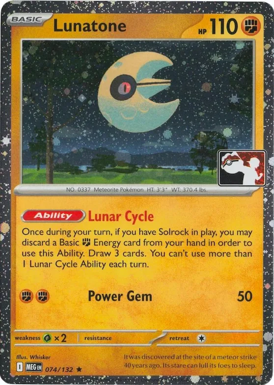 Lunatone (Cosmos Holo) #74 – Prize Pack Series Cards