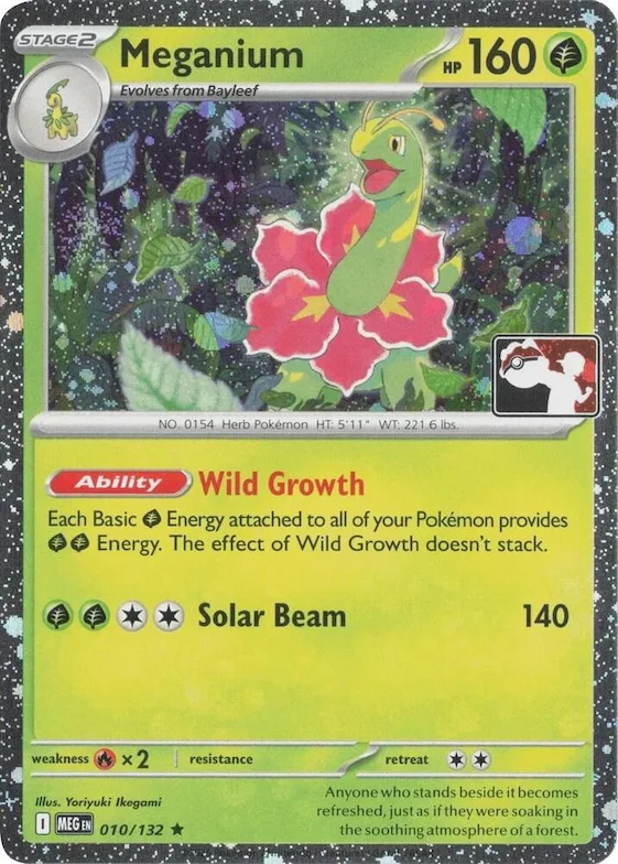 Meganium (Cosmos Holo) #10 – Prize Pack Series Cards