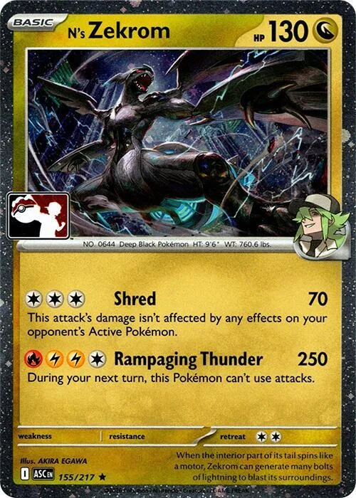 N's Zekrom (Cosmos Holo) #155 – Prize Pack Series Cards