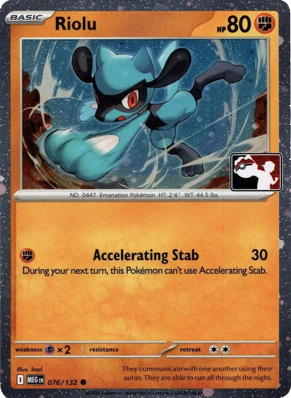 Riolu (Cosmos Holo) #76 – Prize Pack Series Cards