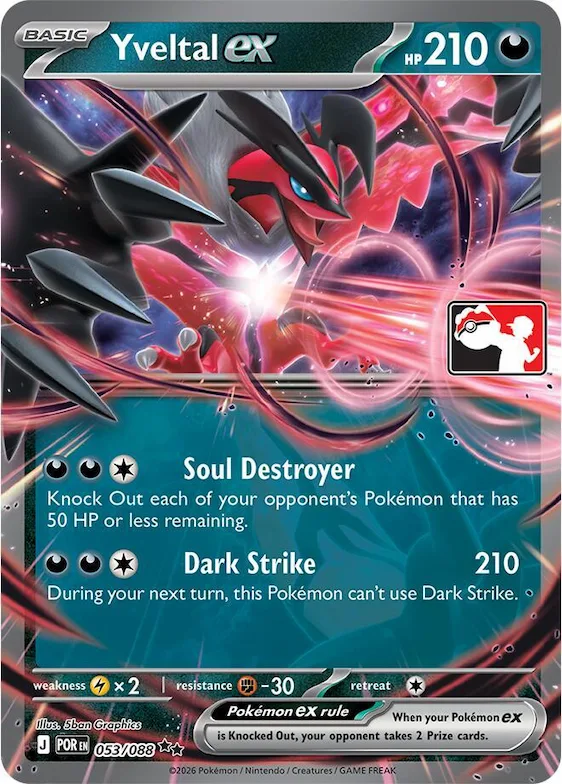 Yveltal ex #53 – Prize Pack Series Cards