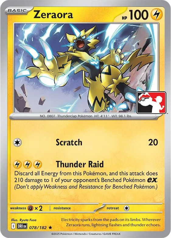 Zeraora #78 – Prize Pack Series Cards